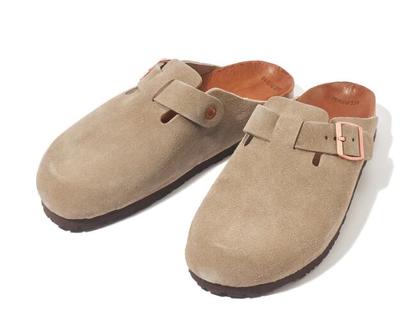 LEATHER FOOT-SUPPORT CLOGS