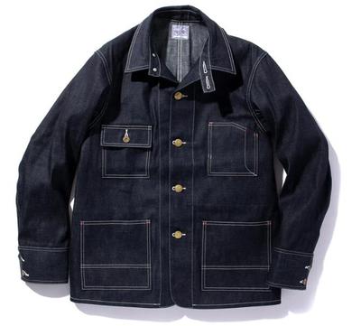 8HU DENIM CHORE COAT