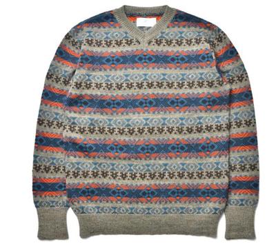 FAIR ISLE CREW NECK SWEATER