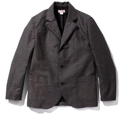 DOUBLE DIAMOND PRINTED STRIPE SACK COAT