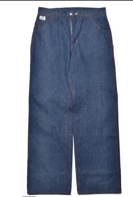 TRIPLE-STITCHED DENIM WORK TROUSERS